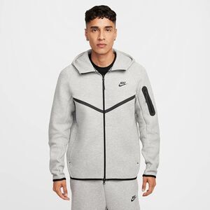 NIKE Sportswear Tech Fleece Windrunner Full Zip HOODIE GRAY. SIZE L - HV0949-063